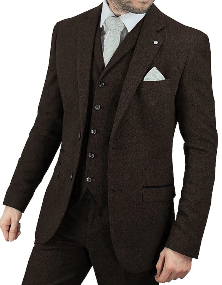 Men's casual pants suit two piece