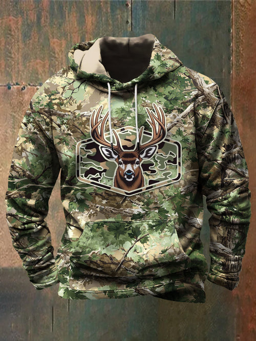 Men's Outdoor Camouflage Deer Hunting Hoodie