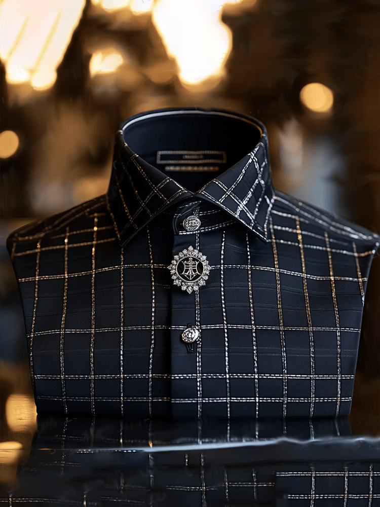 Men's Vintage Luxury Long Sleeve Shirt