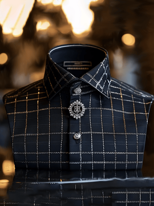Men's Vintage Luxury Long Sleeve Shirt