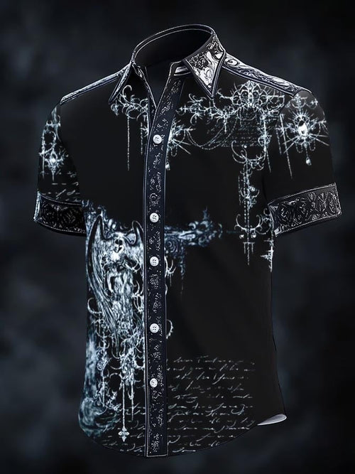 Men's Retro Gothic Dark Shirt
