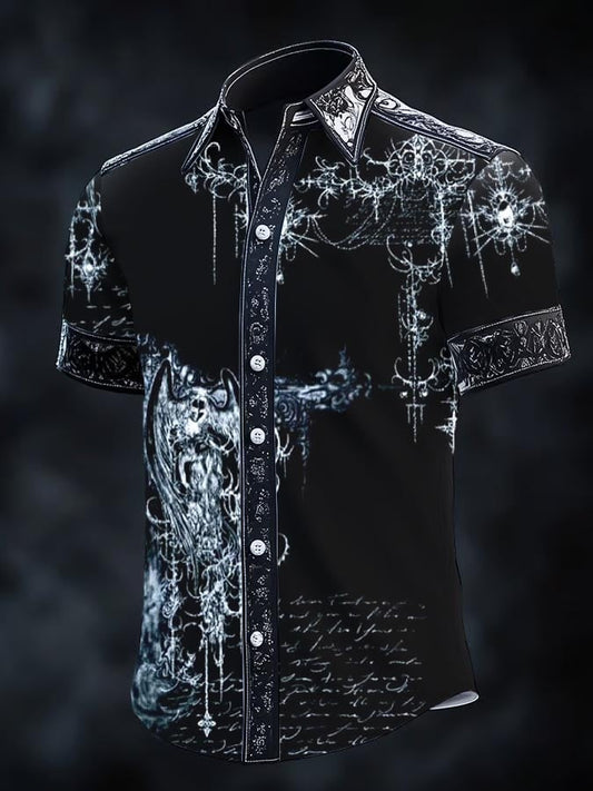 Men's Retro Gothic Dark Shirt