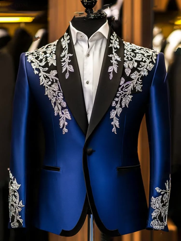 Men's Luxury Business Print Blazers