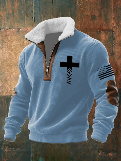 Men's Faith Textured Sweatshirt