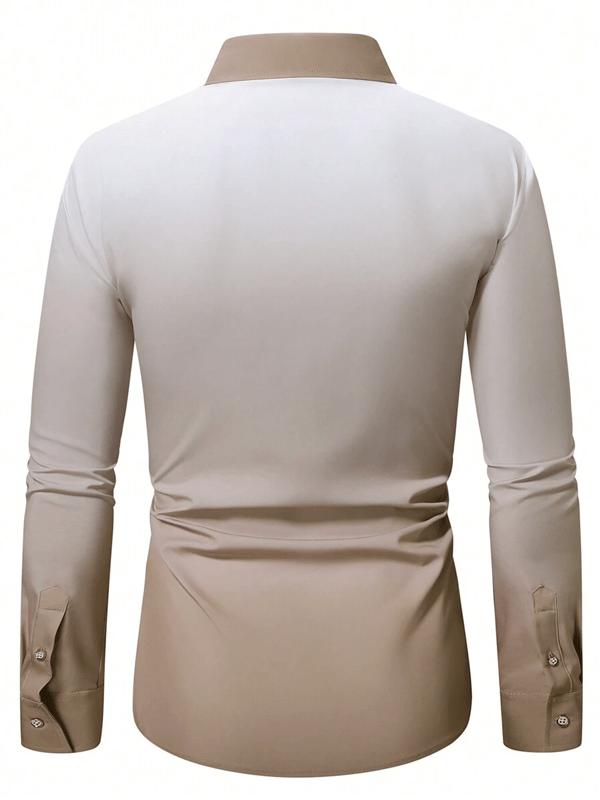 Men's Business Casual Long Sleeve Shirt