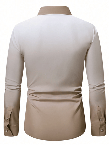 Men's Business Casual Long Sleeve Shirt