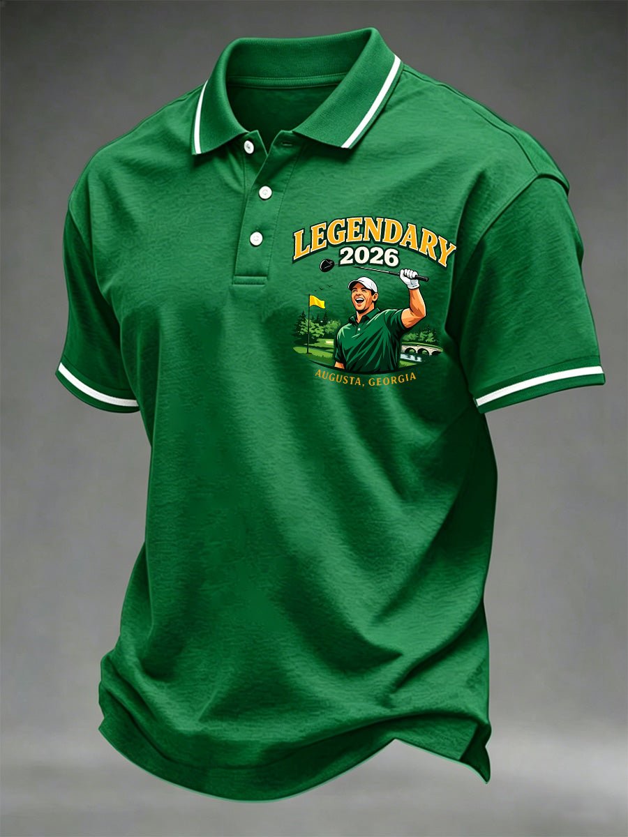 Men's Golf Champion Print Casual Polo