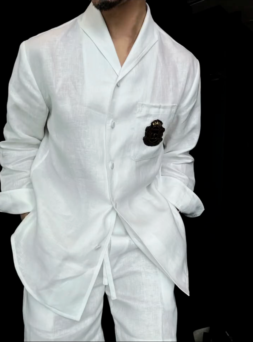 Premium Linen 2-Piece Suit | Old Money Style Breathable Set for Men