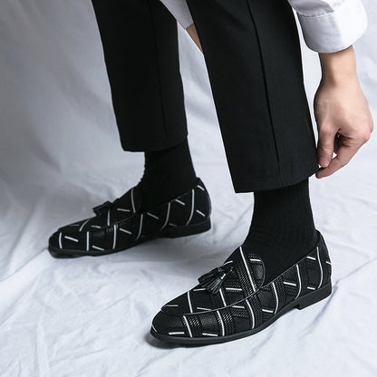 Men'S Fashion All-Match Ethnic Style Casual Leather Shoes