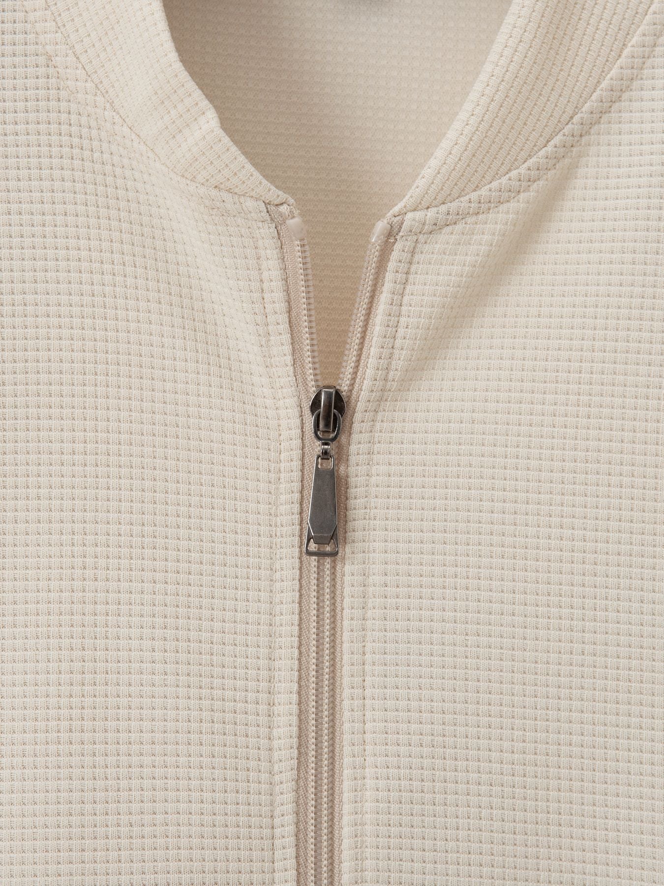 Men's Vintage Waffle Zip Comfort Jacket