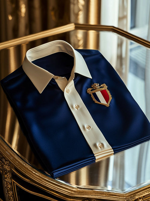 Men's Satin Luxury Business Long Sleeve Shirt