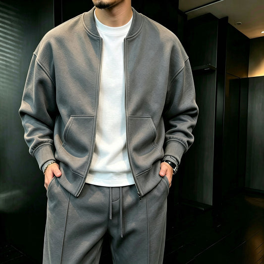 Men's Zipper Cardigan Jacket and Pants Set