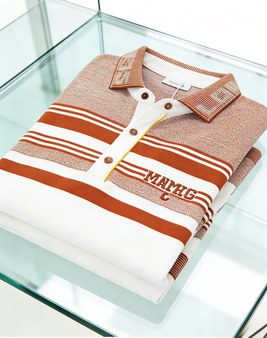 Men's Business Casual Button Short Sleeve Polo Shirt