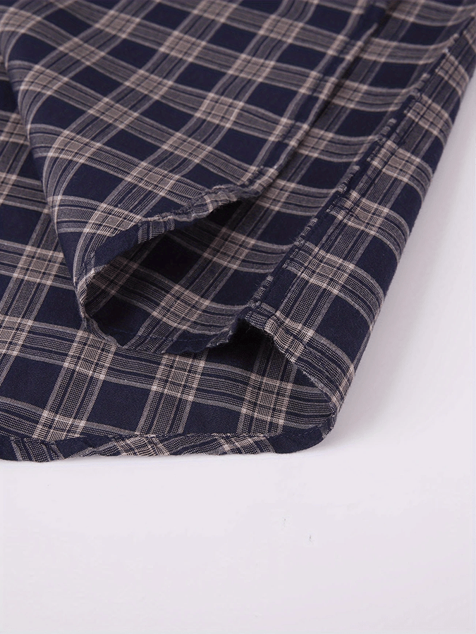 Men's Plaid Business Casual Shirt
