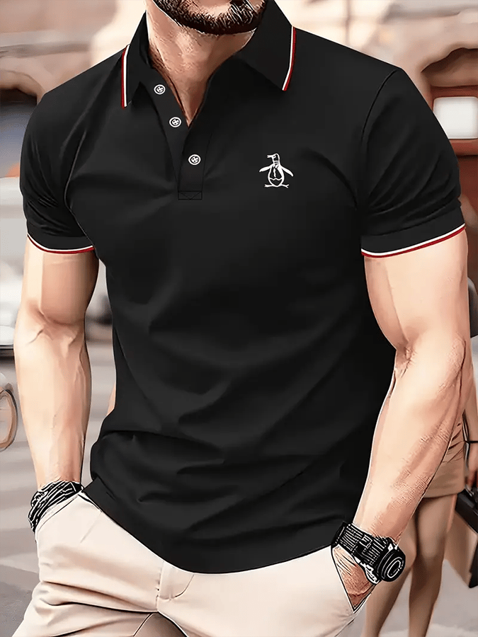 Men's Fashionable And Versatile Business Casual Polo Shirt