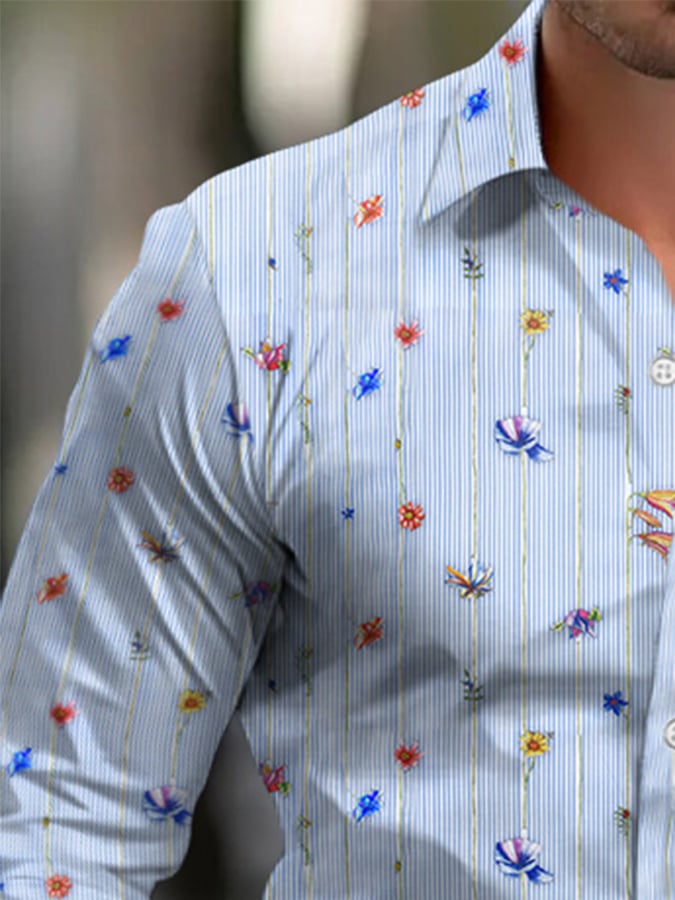 Men's Business Style Simple Shirt