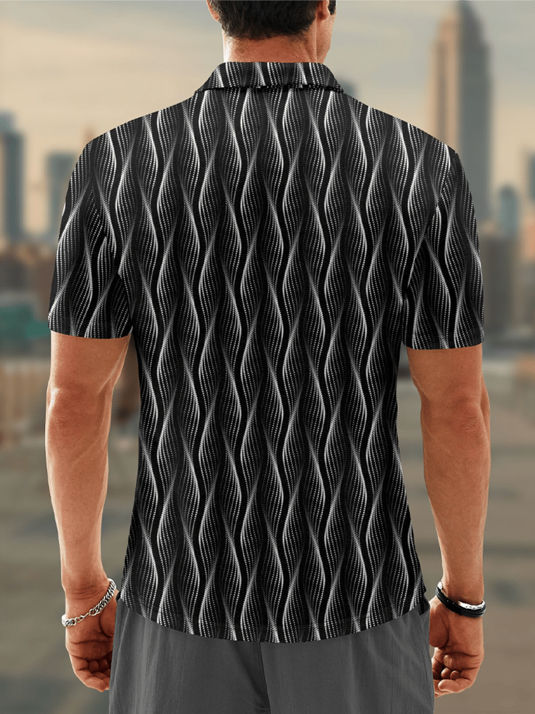 Moisture Wicking Chest Pocket Casual Polo