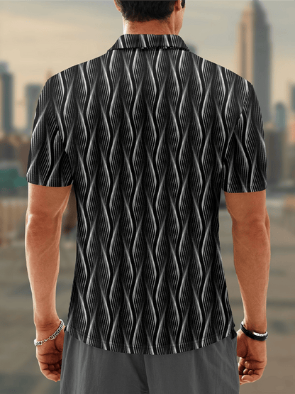 Moisture Wicking Chest Pocket Casual Polo