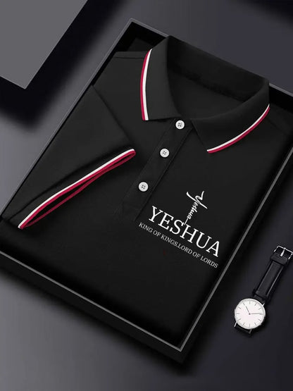 Men's  “Yeshua King OF Kings Lord Of Lords�?Print Polo Shirt