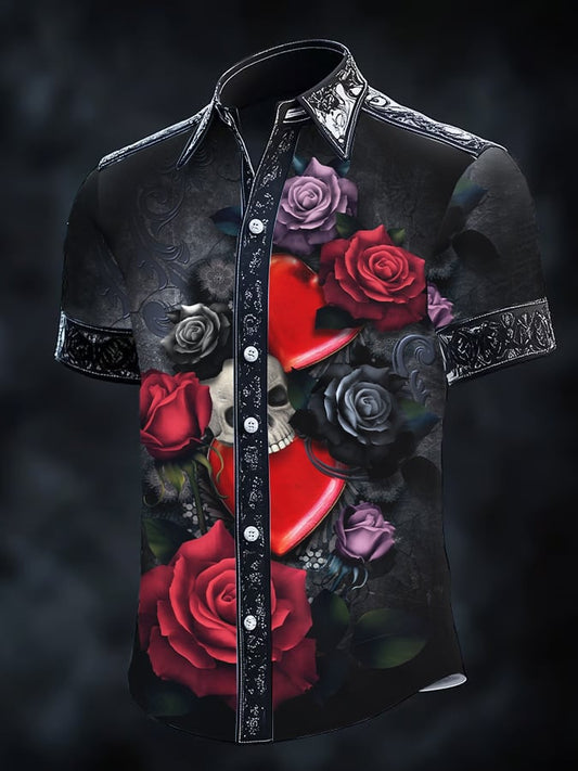 Men's Retro Gothic Dark Shirt