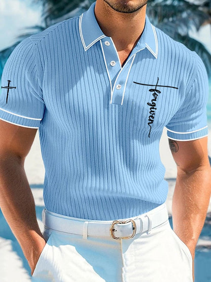 Men's Faith Print Polo Shirt