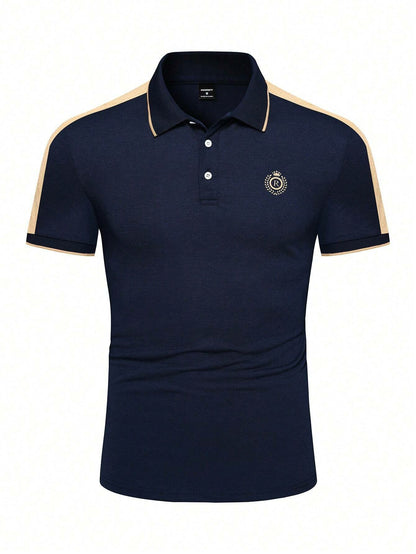 Men's Printed Casual POLO Shirt