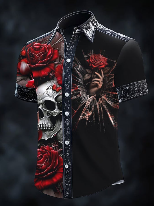 Men's Retro Gothic Dark Shirt