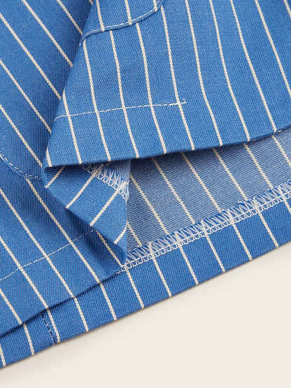 Men's Striped Thin Casual Blazer
