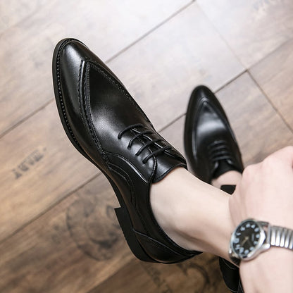 Men's Fashion Vintage Lace Up Leather Shoes