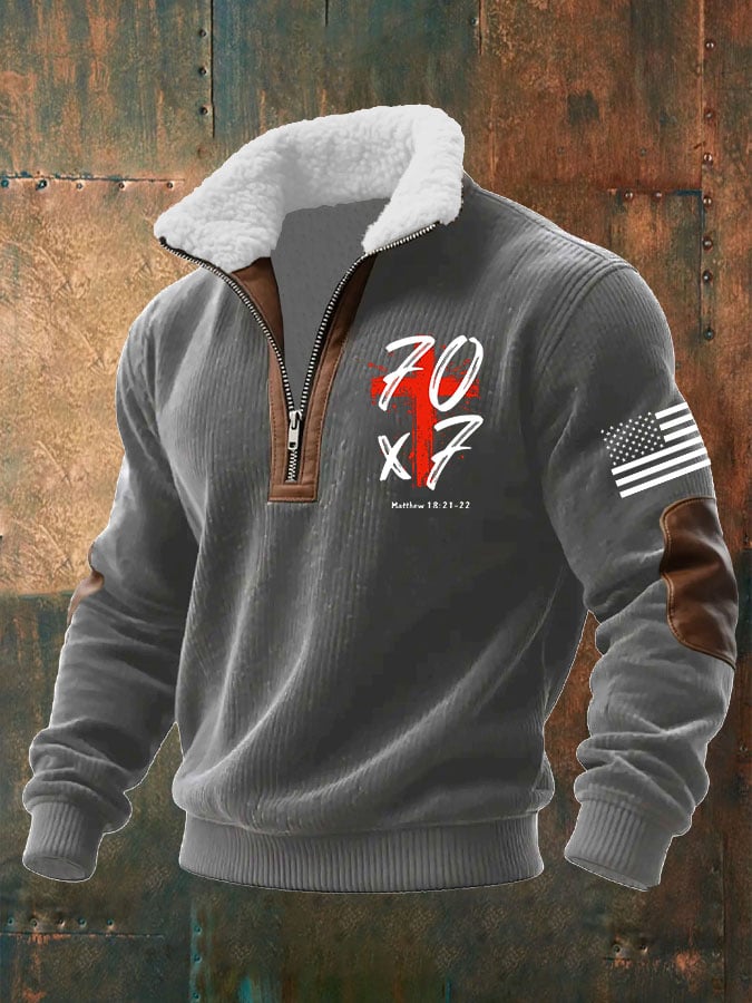 Men's Faith Textured Sweatshirt
