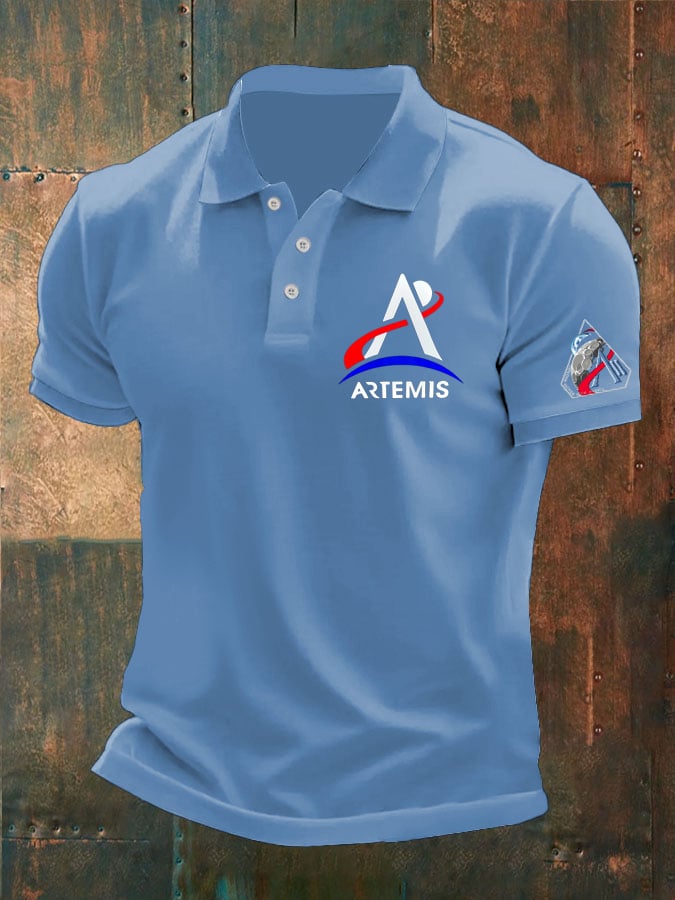 Men's Print Short-Sleeve Polo Shirt