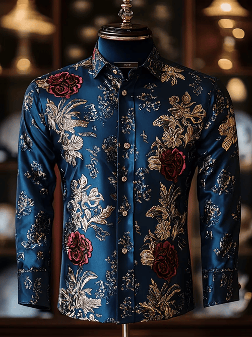 Men's Luxury Business Long Sleeve Shirt