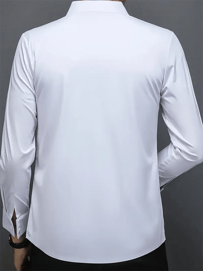 Men's Business Solid Color Casual Shirt