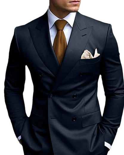 Men's Business Solid Color Suit