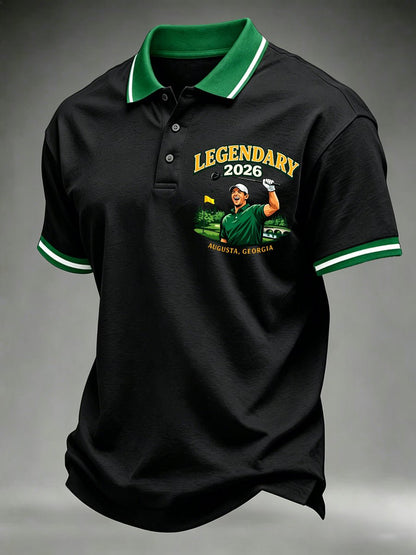 Men's Golf Champion Print Casual Polo