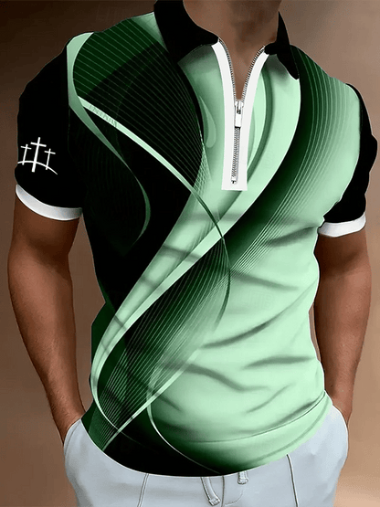Men's Faith Printed Casual Polo Shirt