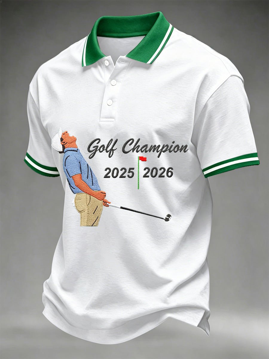 Men's Golf Champion Print Casual Polo