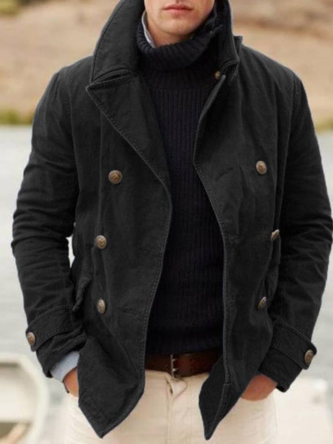 Casual And Fashionable Solid Color Loose Lapel Jacket