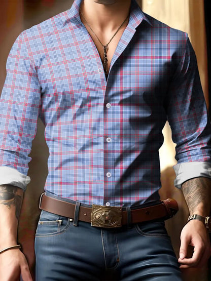 Men's Business Style Simple Shirt