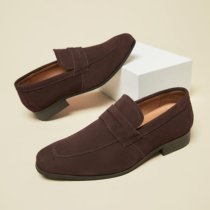 Men's Simple Suede Frosted British Style Loafers