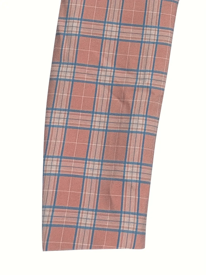 Men's Fashionable Plaid Design Single-Breasted Pocket Design Casual Suit