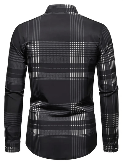 Men's Plaid Business Casual Shirt