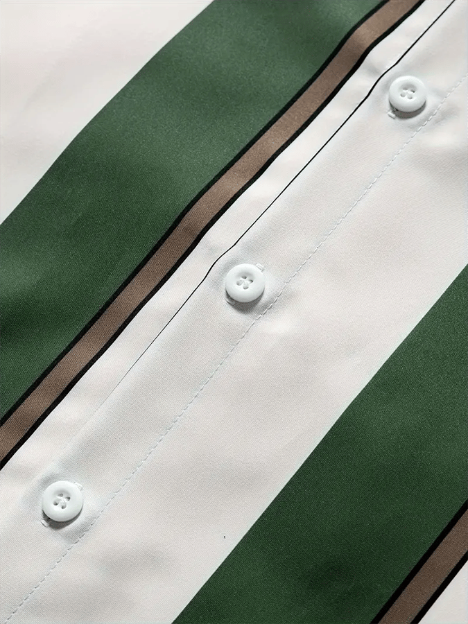 Men's Striped Business Casual Shirt