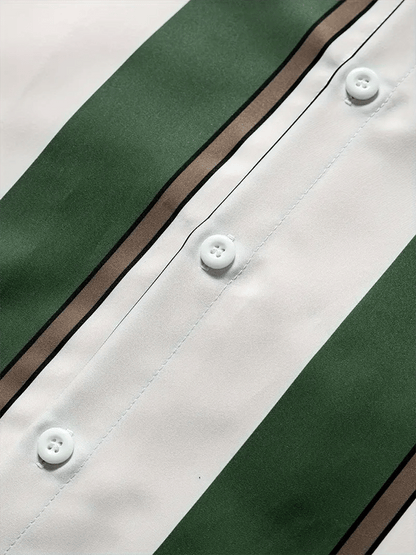 Men's Striped Business Casual Shirt