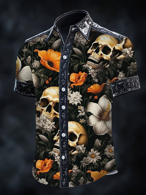 Men's Gothic Dark Short Sleeve Shirt