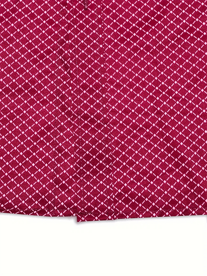 Men's Geometric Design Business Casual Shirt