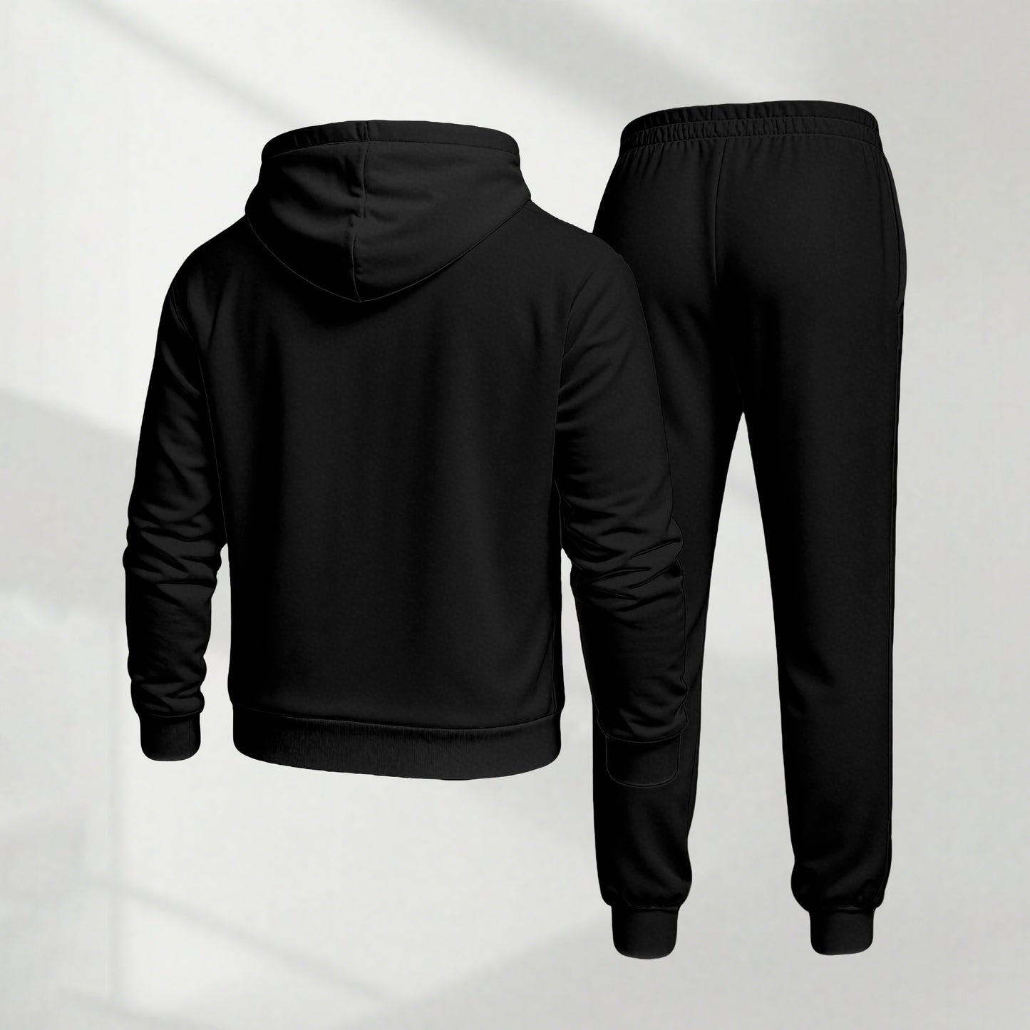 Men's Blessed Camouflage Pattern Print Hoodie and Drawstring Sweatpants Set