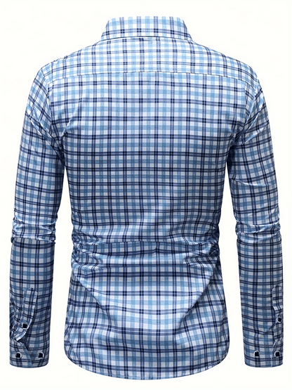 Men's Plaid Business Casual Shirt