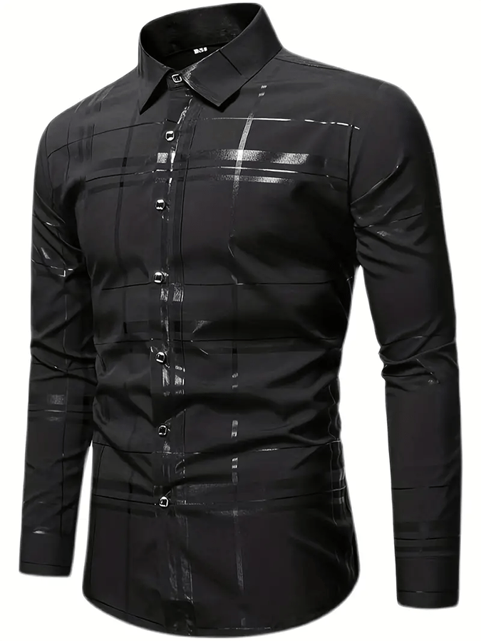Men's Plaid Business Casual Shirt