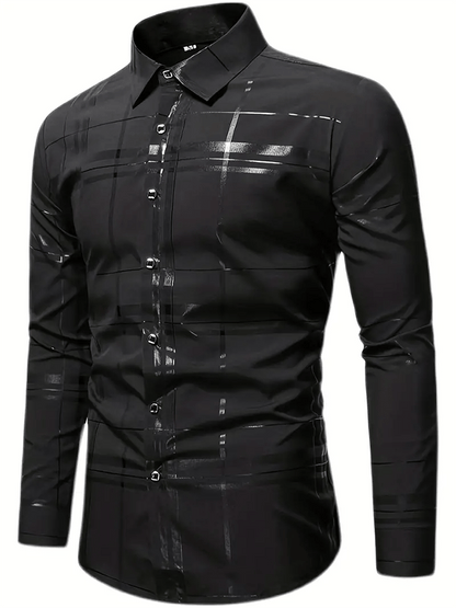 Men's Plaid Business Casual Shirt